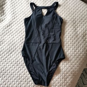 Black one piece swimsuit